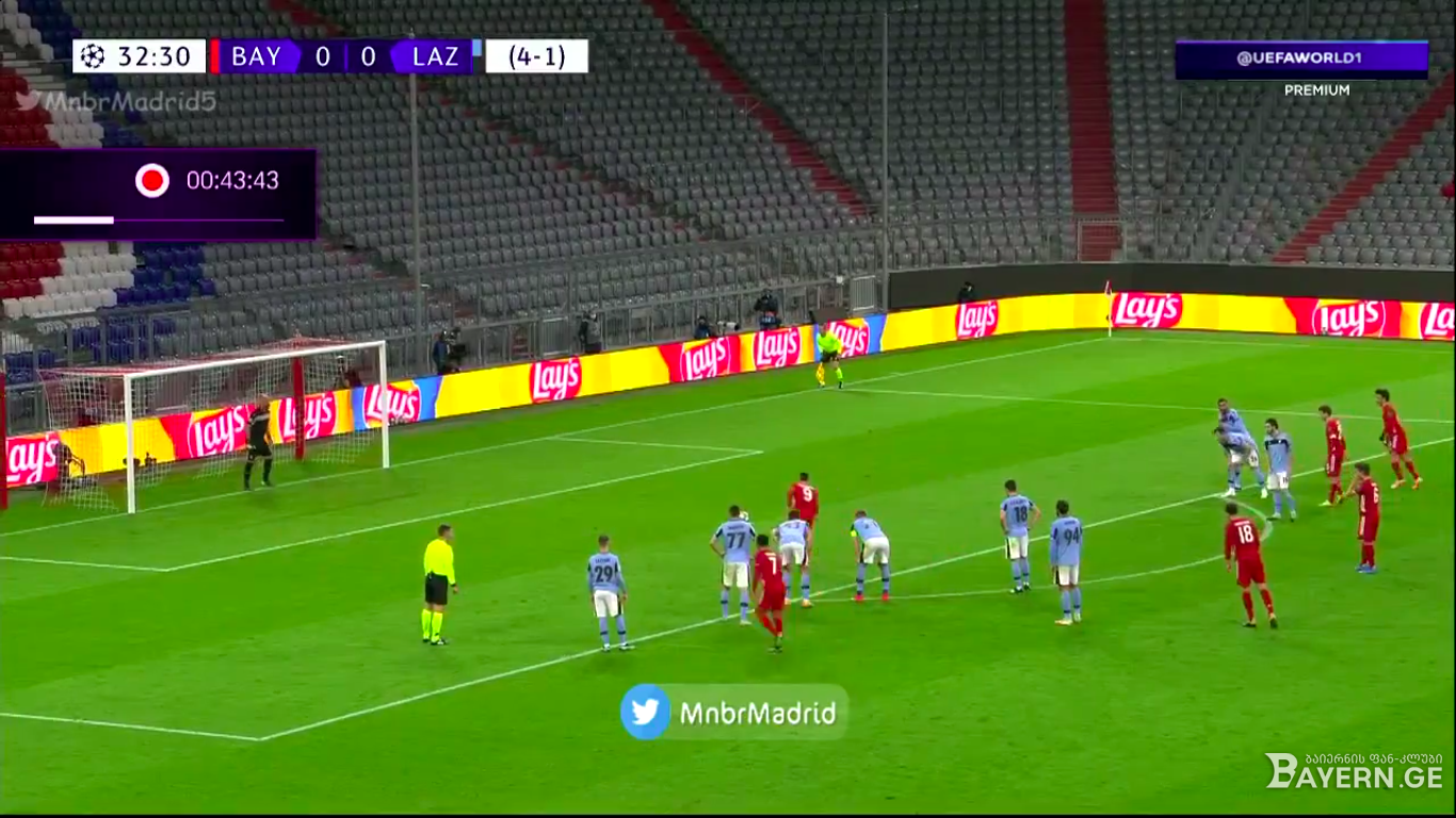 როგორ შეასრულა ლევანდოვსკიმ თერთმეტმეტრიანი დარტყმა (ვიდეო)