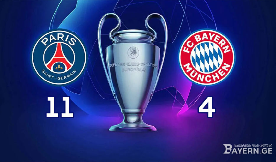 პსჟ vs ბაიერნის კომბინირებულ თერთმეტეულში, ბაიერნის 4 მოთამაშე მოხვდა (ფოტო)